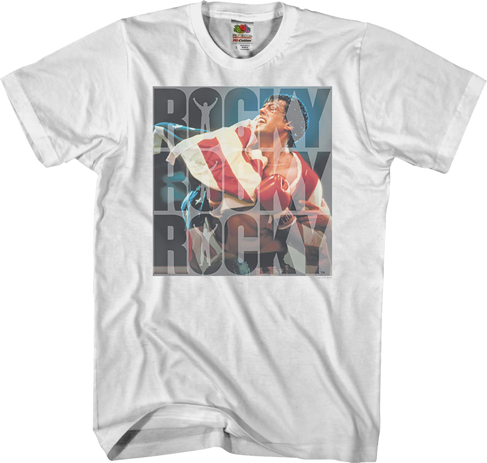 Repeated Logo Rocky T-Shirt