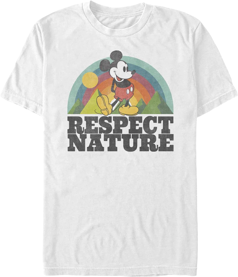 Respect Nature Mickey Mouse Disney T-Shirt