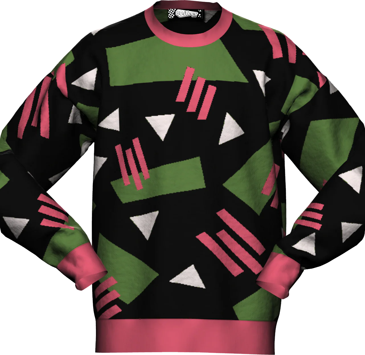 Retro 80s Shapes Knitted Sweater