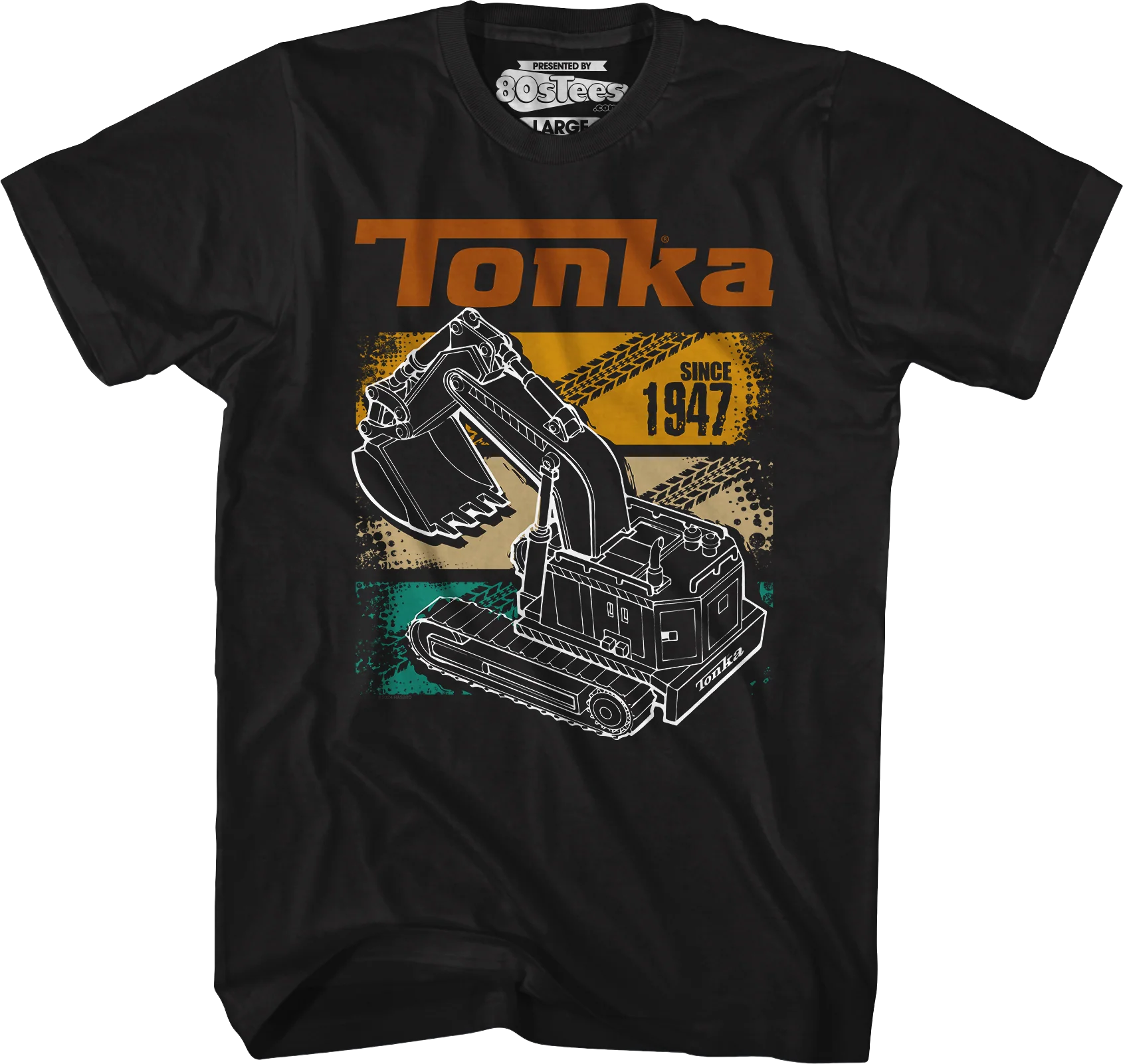 Retro Digger Track Panels Tonka T-Shirt