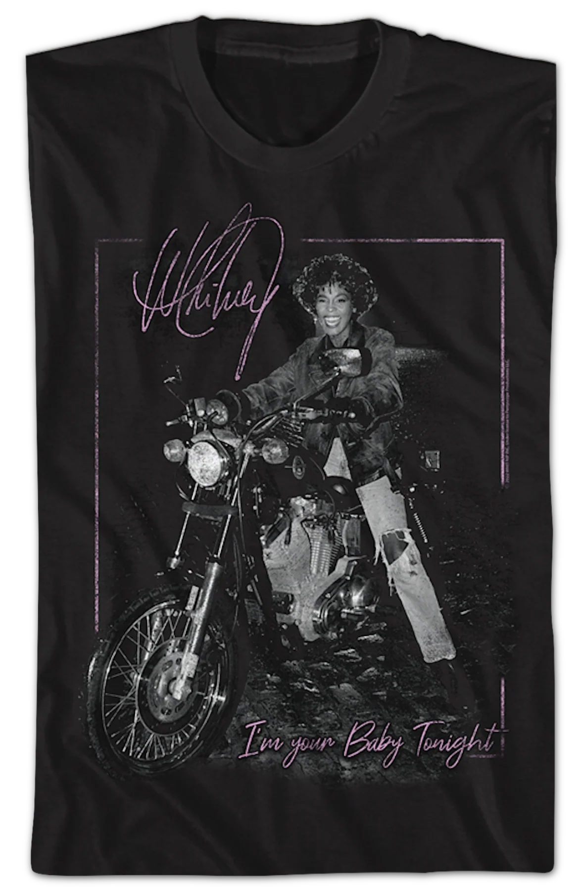 Retro I'm Your Baby Tonight Whitney Houston T-Shirt - Image 2