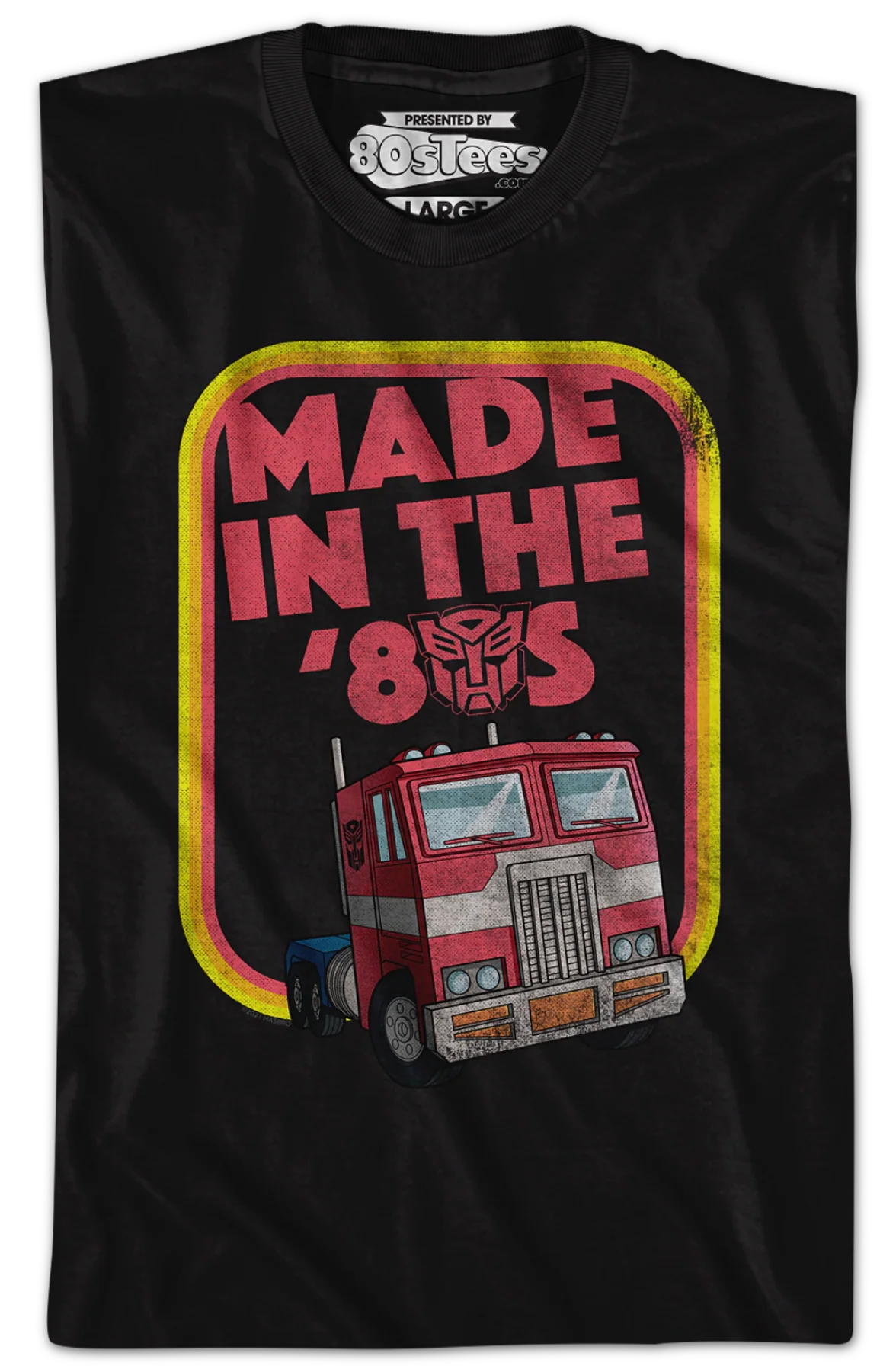 Retro Optimus Prime Made In The '80s Transformers T-Shirt - Image 2