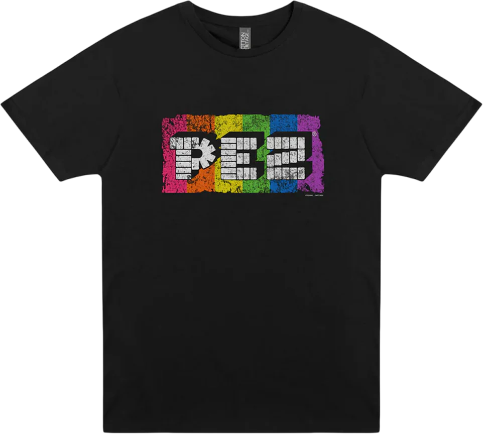 Retro Rainbow Logo PEZ T-Shirt