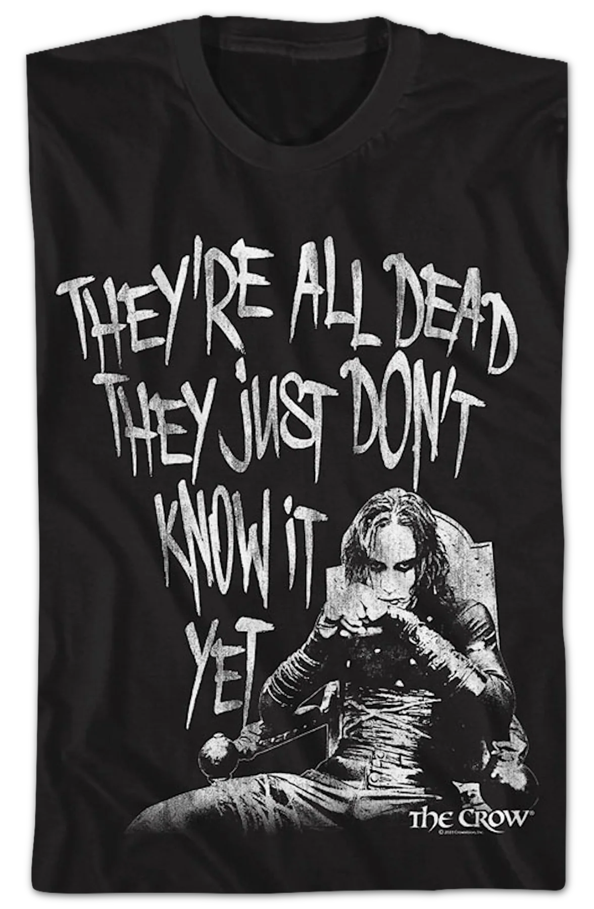 Retro They're All Dead The Crow T-Shirt - Image 2