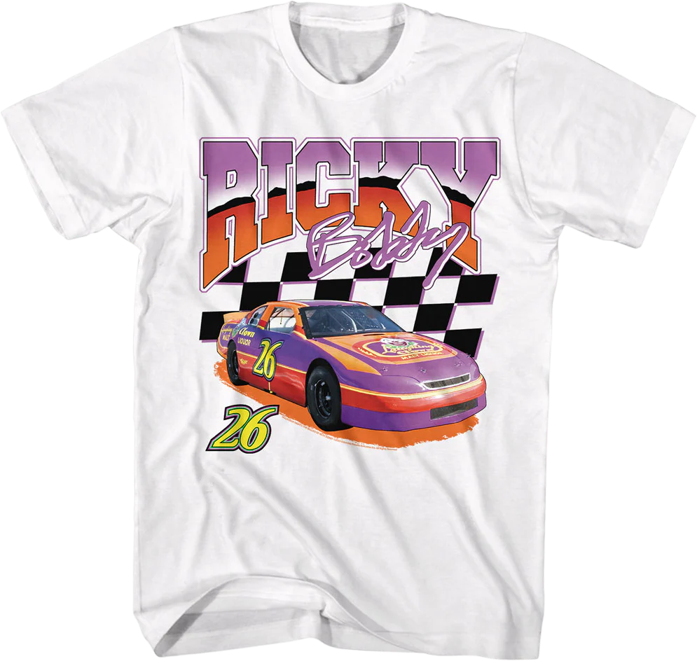Ricky Bobby Checkered Flag Talladega Nights T-Shirt
