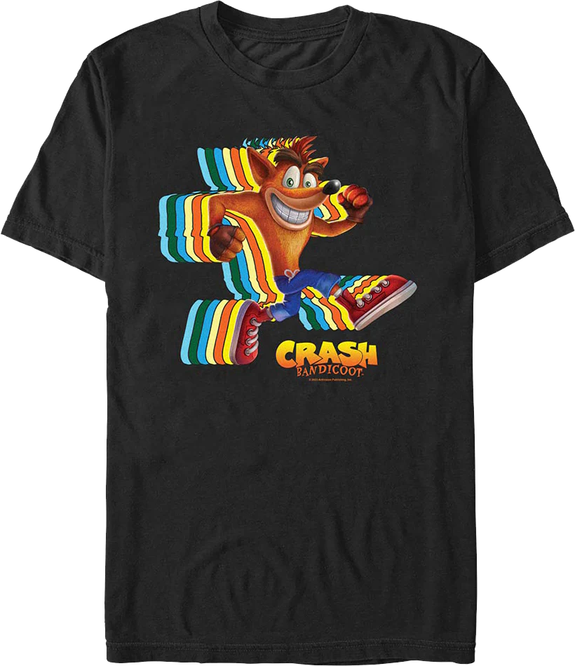 Running Motion Crash Bandicoot T-Shirt