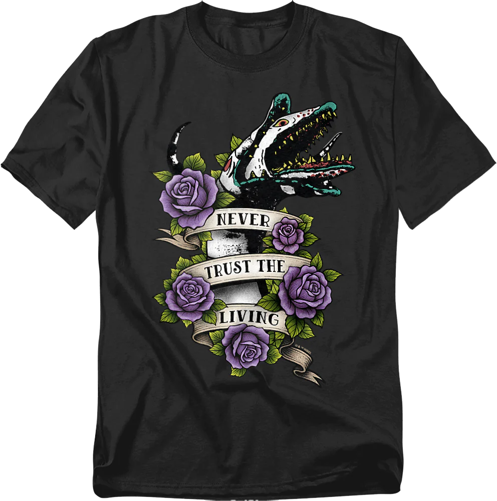 Sandworm Never Trust The Living Beetlejuice T-Shirt