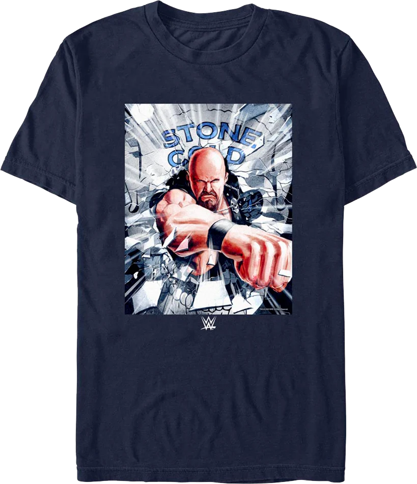 Shattered Glass Stone Cold Steve Austin T-Shirt