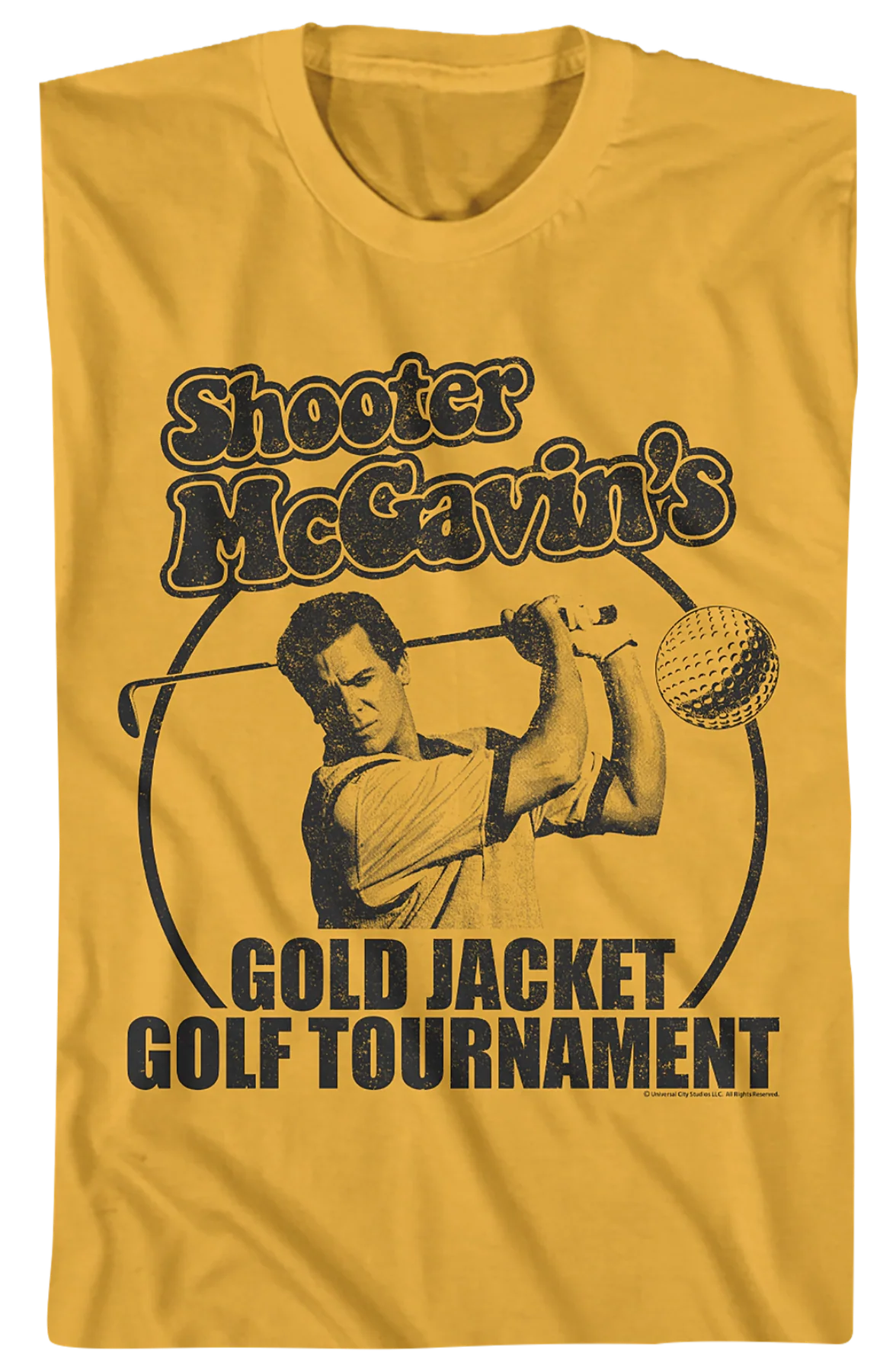 Shooter McGavin's Gold Jacket Golf Tournament Happy Gilmore T-Shirt - Image 2