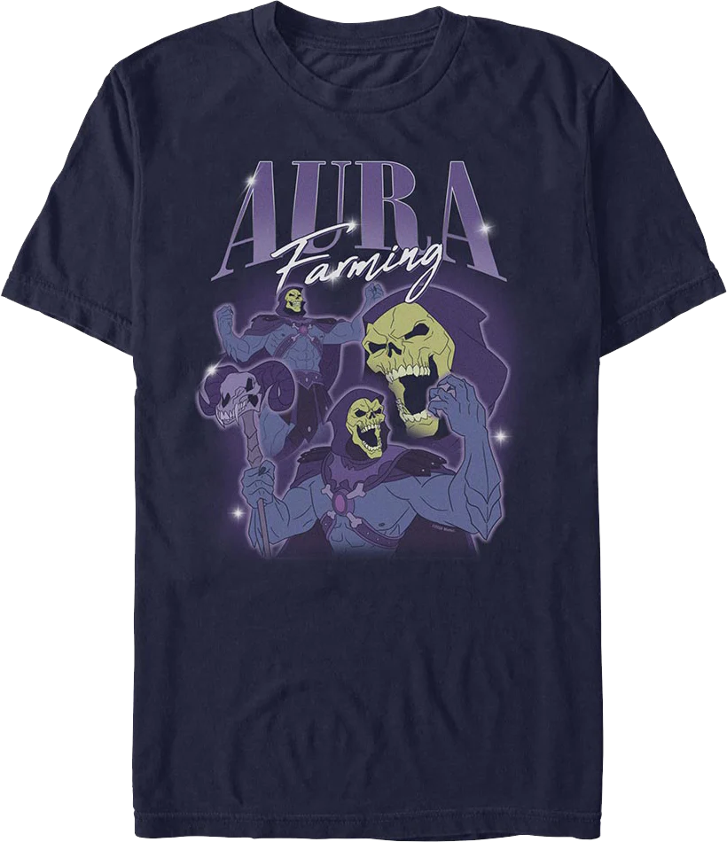 Skeletor Aura Farming Masters Of The Universe T-Shirt