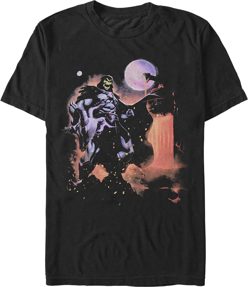 Skeletor Full Moon Poster Masters Of The Universe T-Shirt