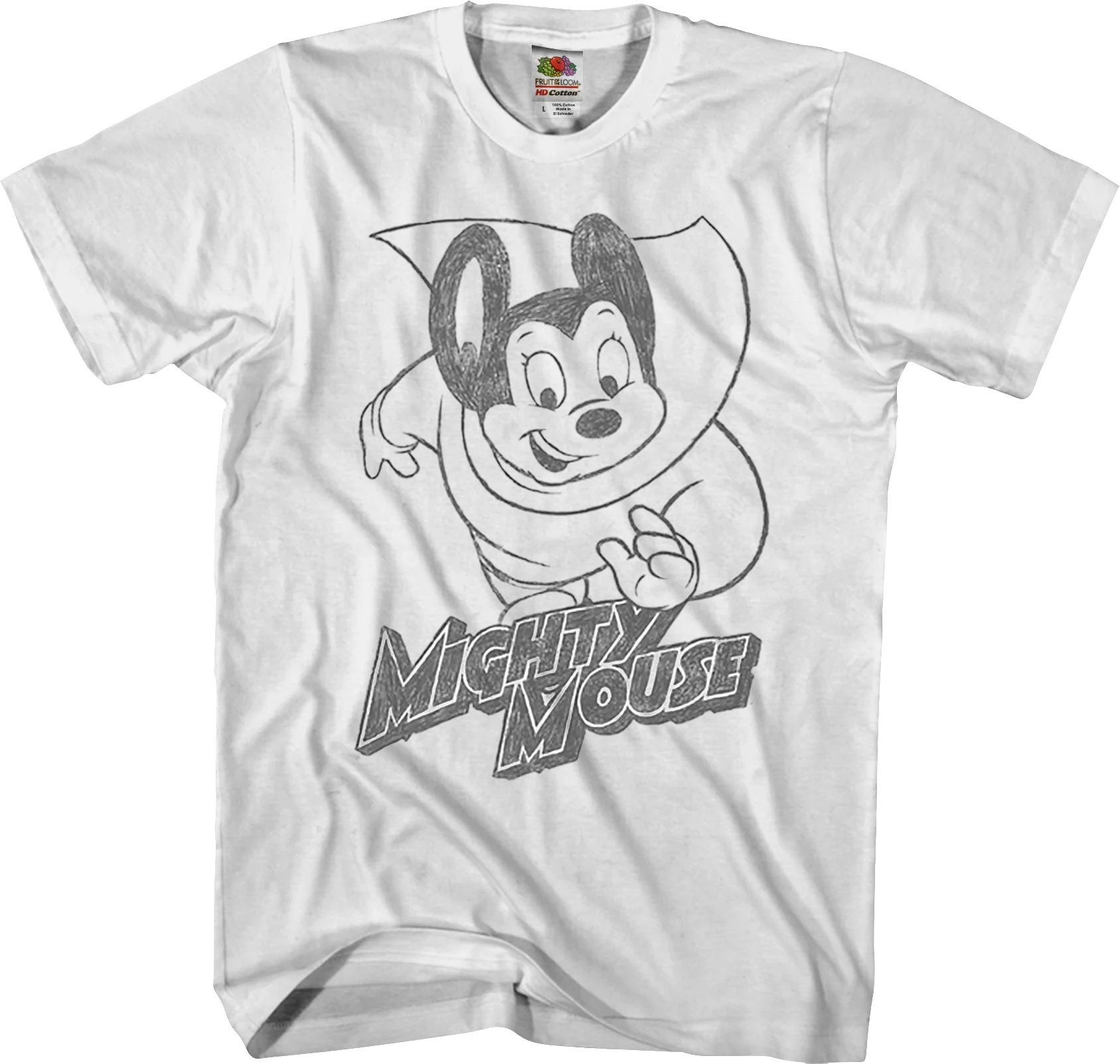Sketch Mighty Mouse T-Shirt