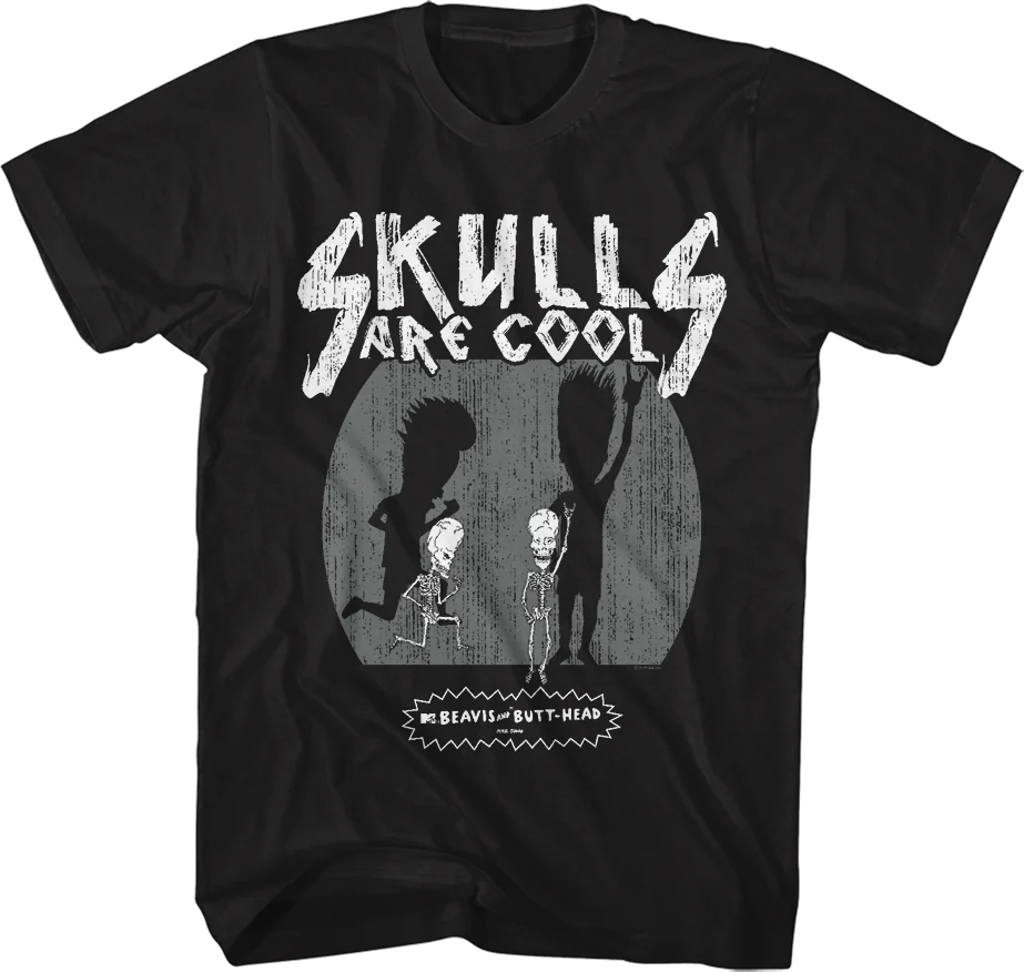 Skulls Are Cool Beavis And Butt-Head T-Shirt