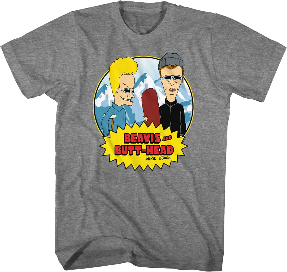 Snowboarding Beavis And Butt-Head T-Shirt