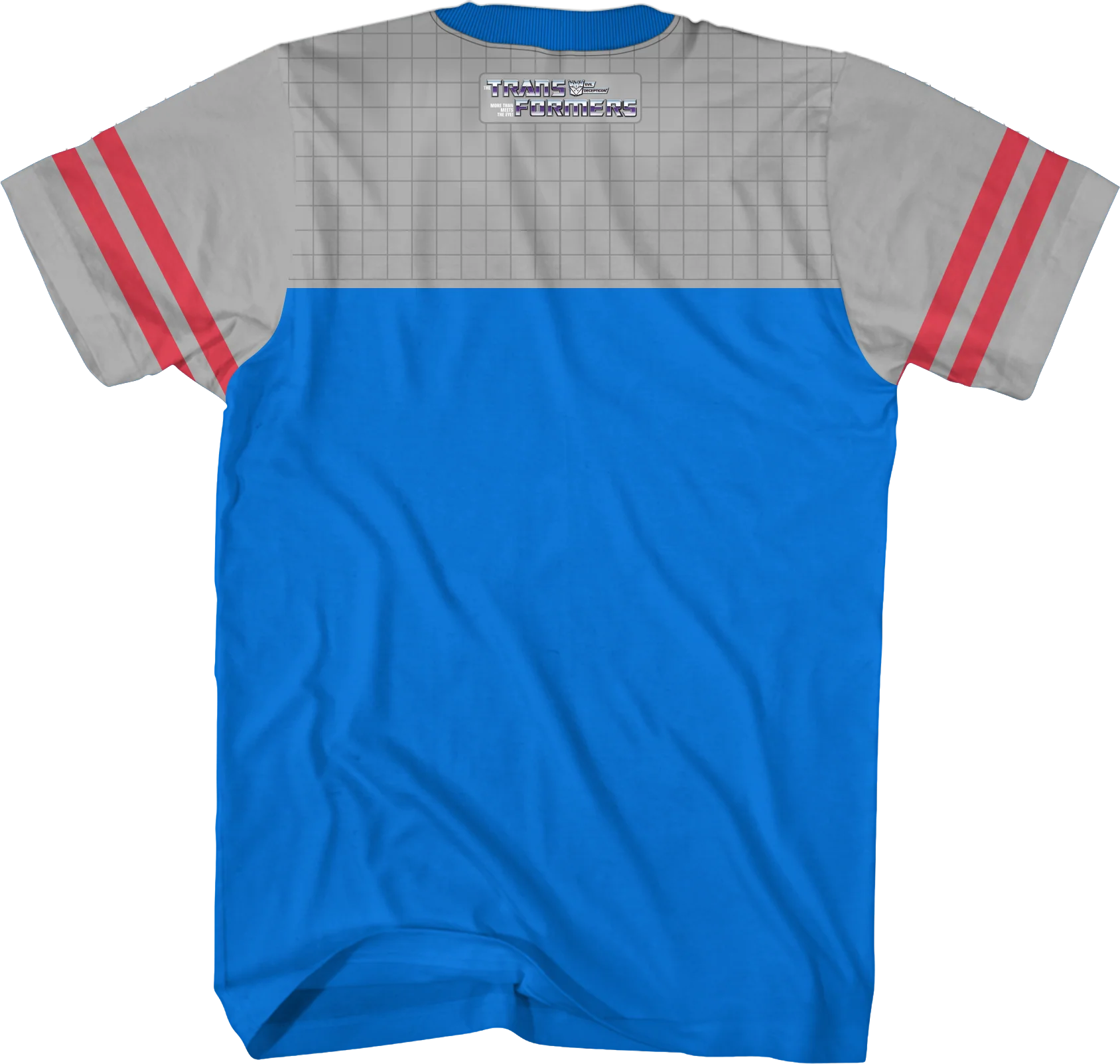 Soundwave Vintage Striped Sleeve Transformers T-Shirt - Image 3