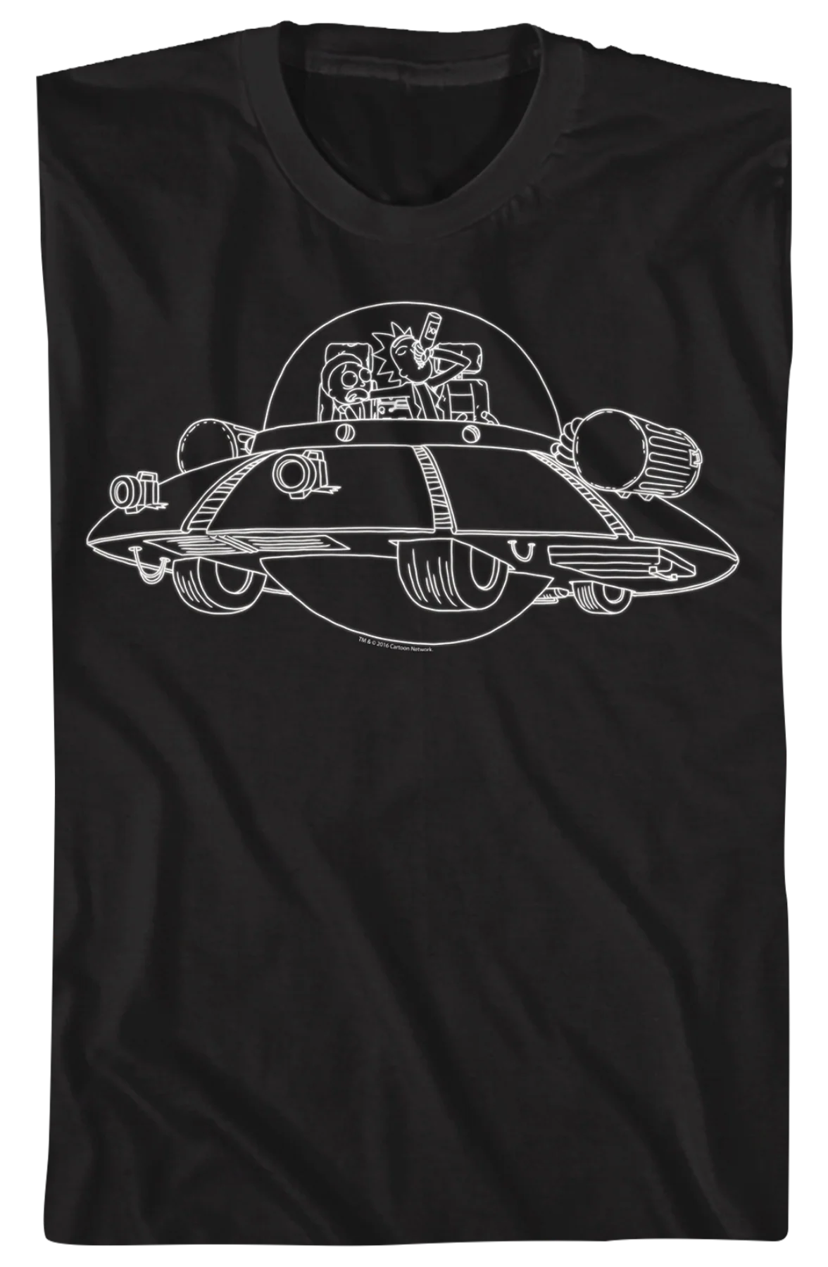 Space Cruiser Rick and Morty T-Shirt - Image 2