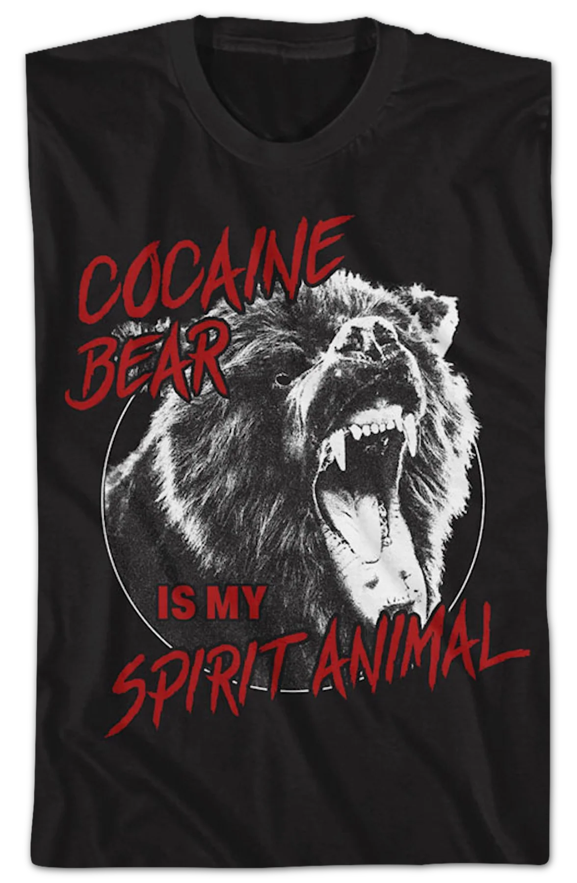 Spirit Animal Cocaine Bear T-Shirt - Image 2