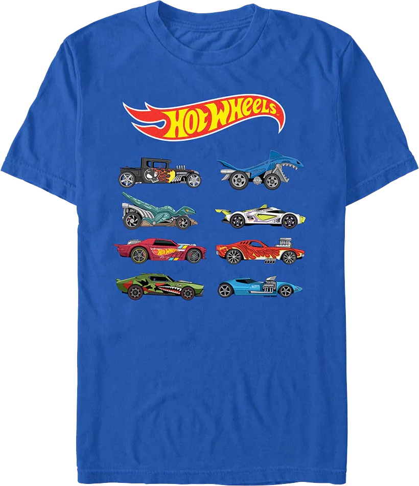 Stacked Classic Cars Hot Wheels T-Shirt