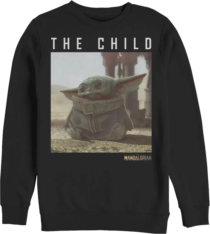 Star Wars The Mandalorian The Child Photograph Sweatshirt