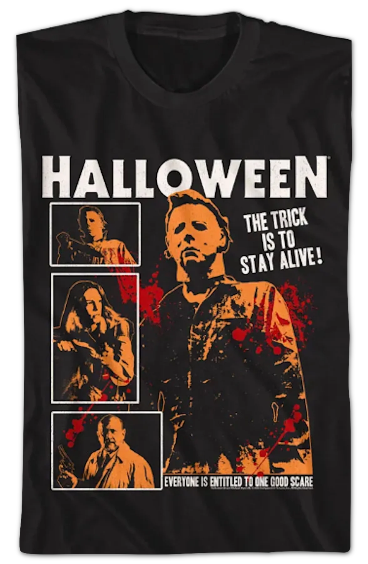 Stay Alive Collage Halloween T-Shirt - Image 2