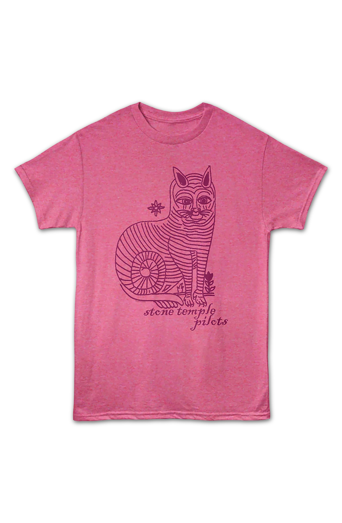 Striped Cat Stone Temple Pilots T-Shirt - Image 2
