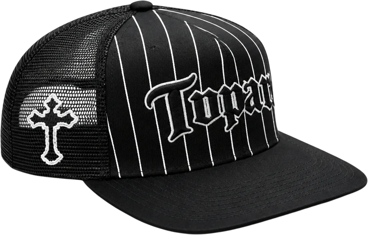 Stripes Flabill Snapback Tupac Shakur Trucker Cap - Image 3