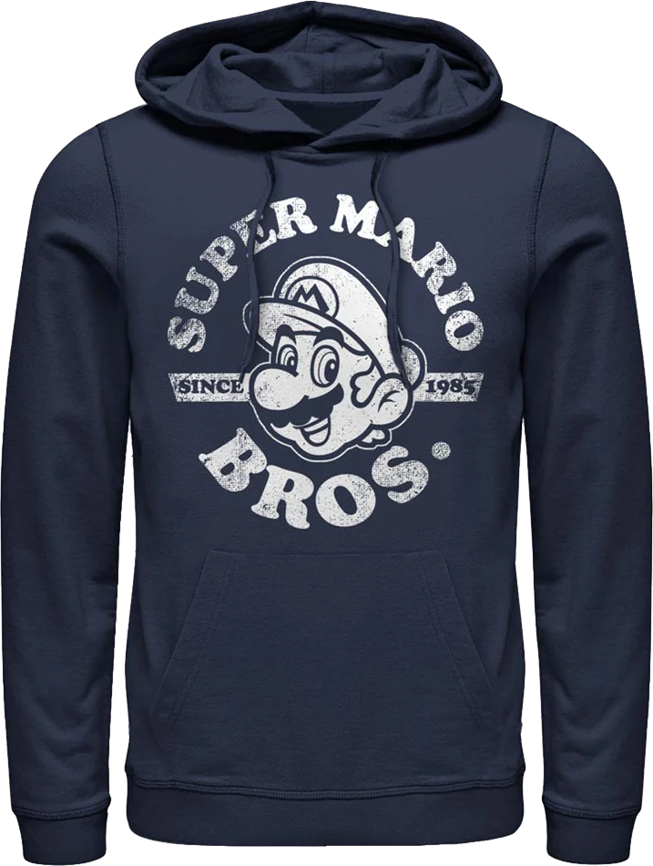 Super Mario Bros. Distressed Since 1985 Nintendo Hoodie