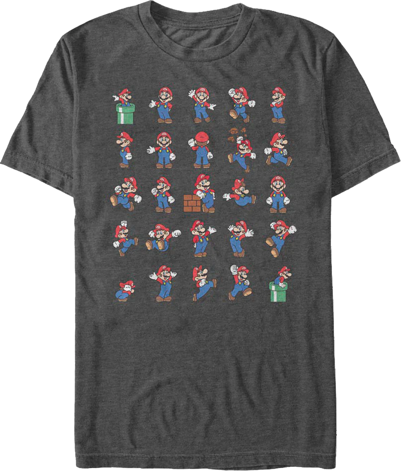 Super Mario Poses Nintendo T-Shirt