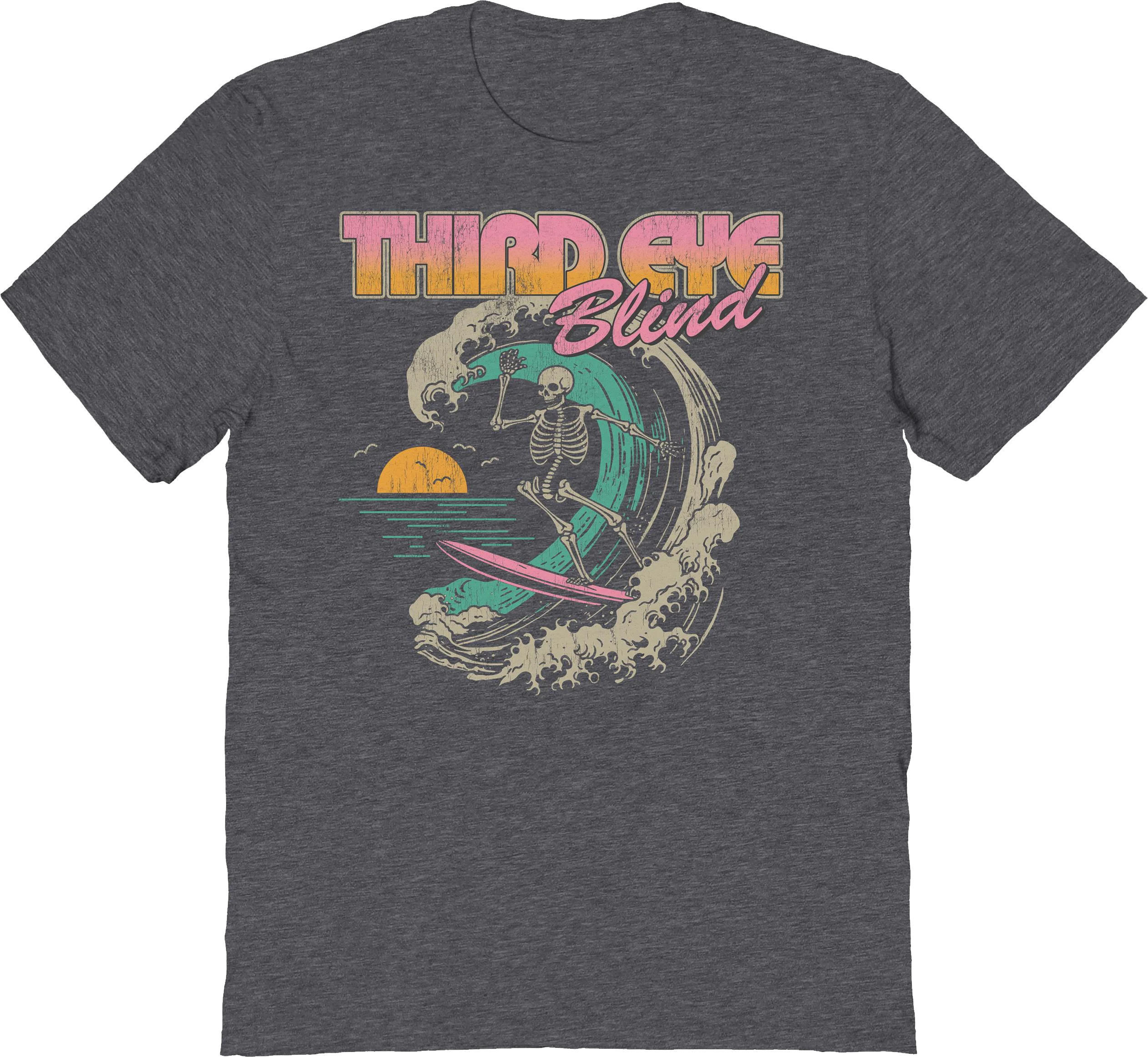 Surf Skeleton Third Eye Blind T-Shirt