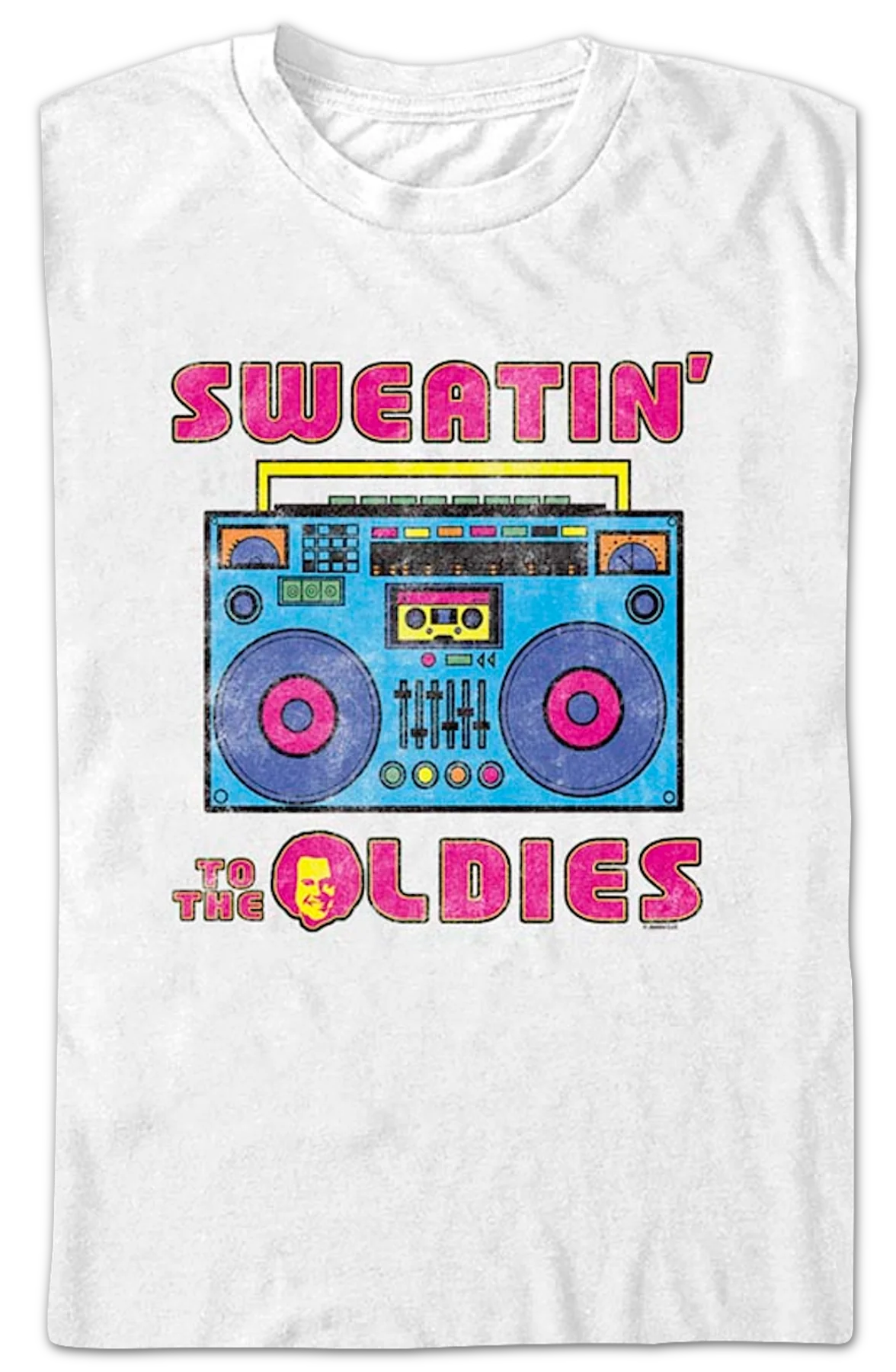 Sweatin' To The Oldies Boombox Richard Simmons T-Shirt - Image 2
