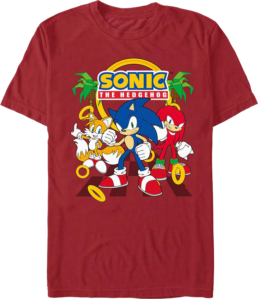 Tails, Knuckles & Sonic The Hedgehog T-Shirt