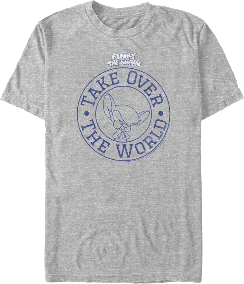 Take Over The World Circle Pinky And The Brain T-Shirt