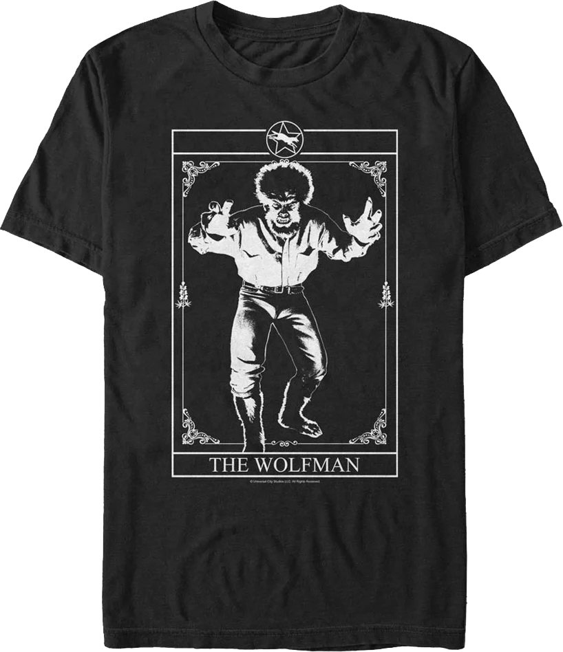 Tarot Card Wolf Man T-Shirt
