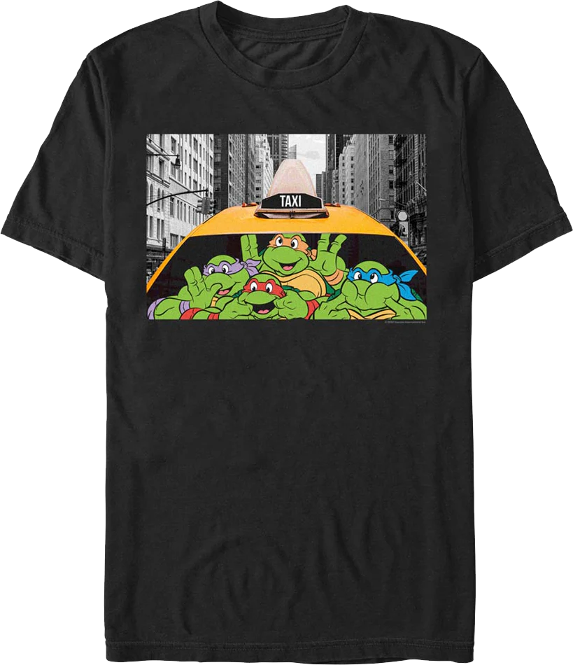 Taxi Funny Faces Teenage Mutant Ninja Turtles T-Shirt