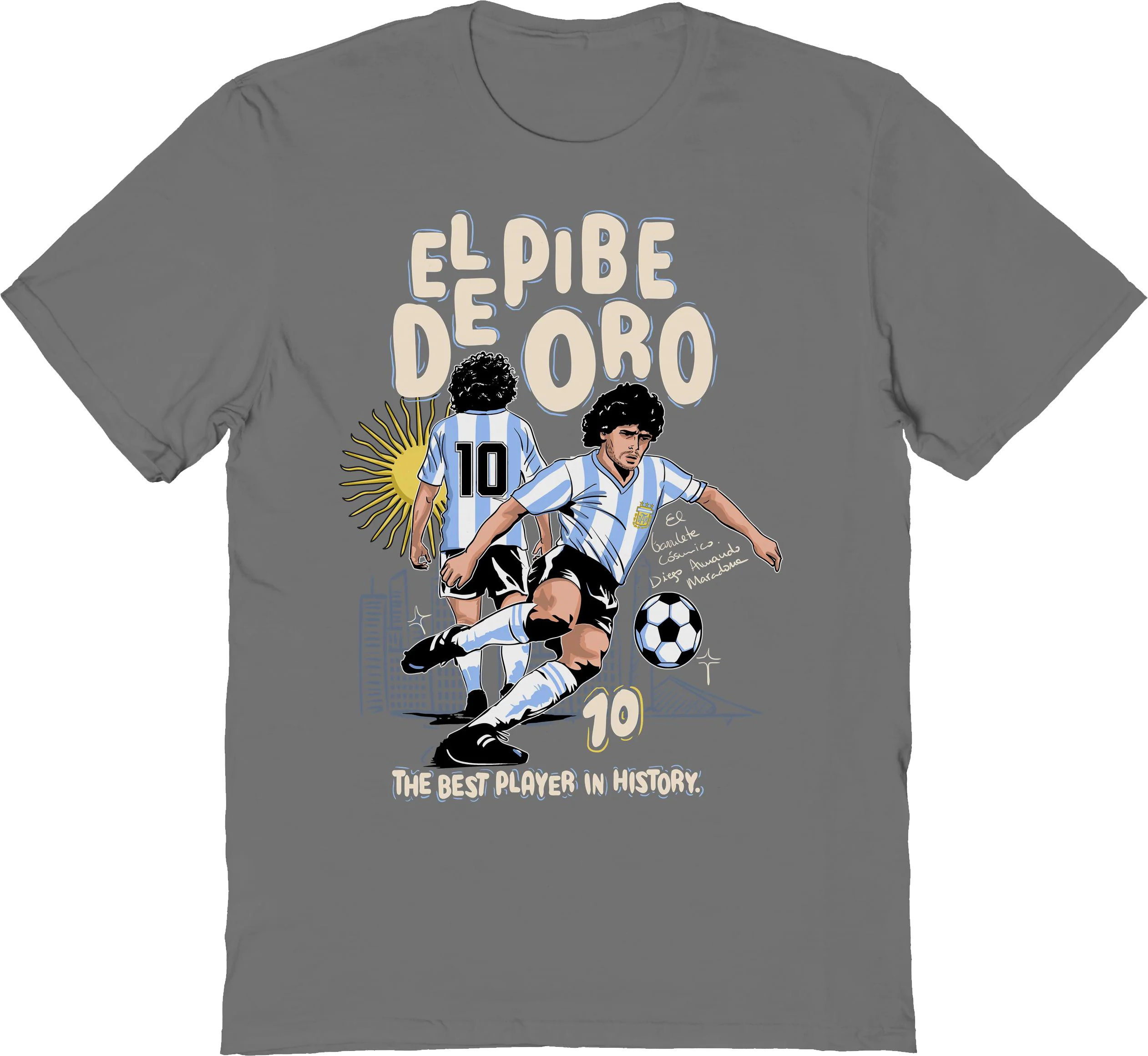 The Best Player In History Diego Maradona T-Shirt