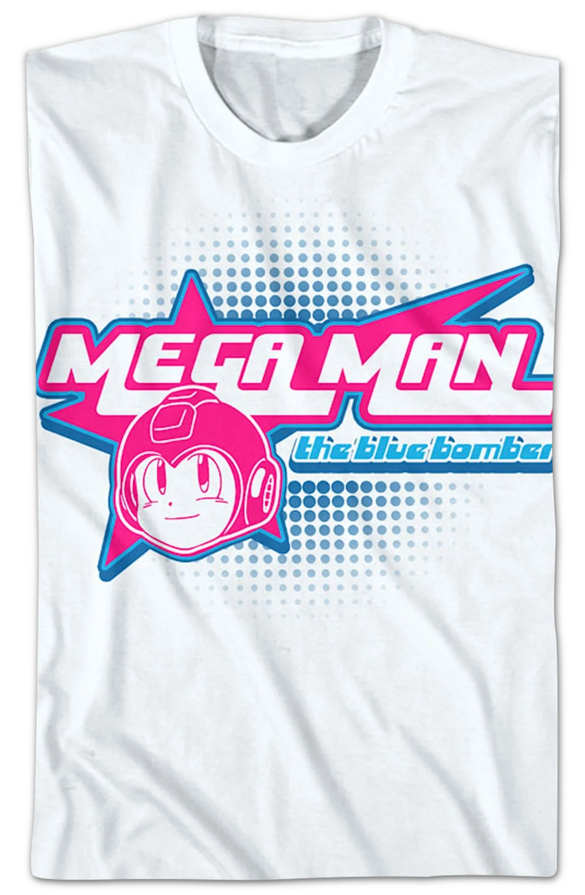The Blue Bomber Star Logo Mega Man T-Shirt - Image 2