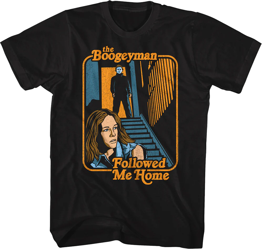 The Boogeyman Followed Me Home No Knife Halloween T-Shirt