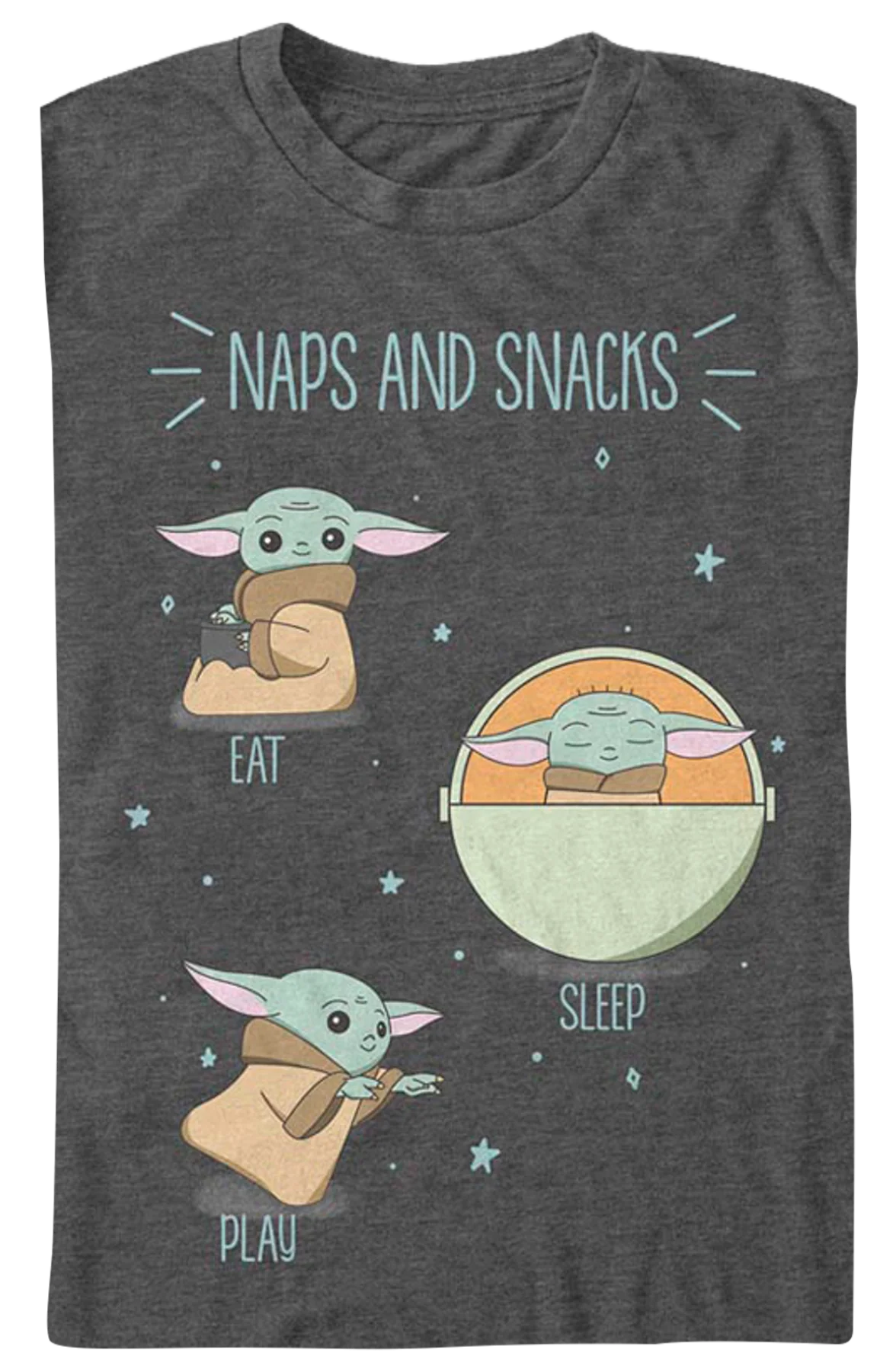 The Child Eat Sleep Play The Mandalorian Star Wars T-Shirt - Image 2