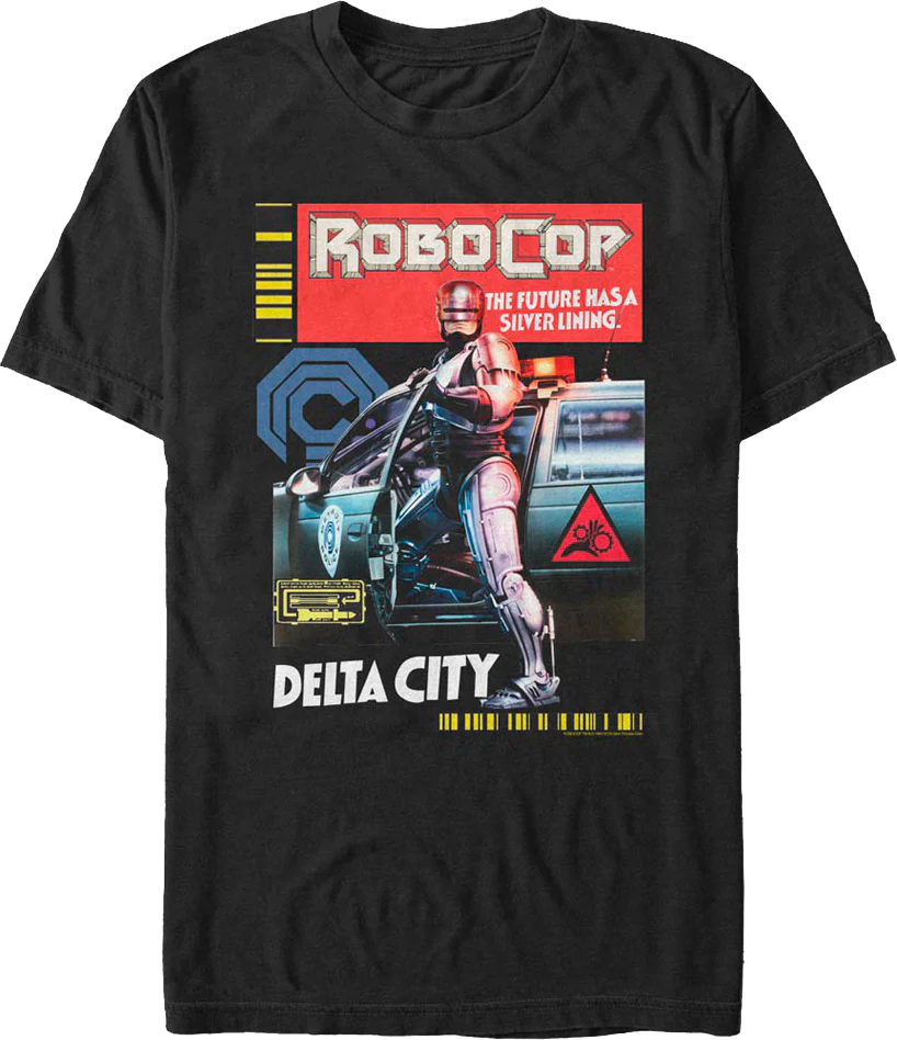 The Future Has A Silver Lining Robocop T-Shirt