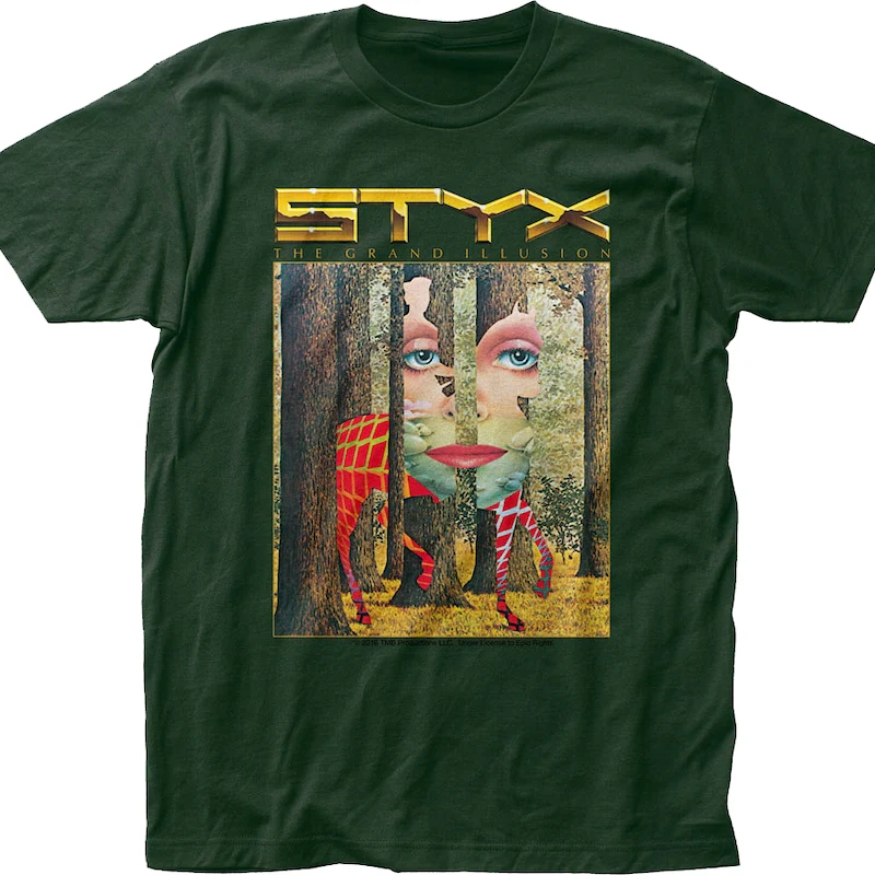 The Grand Illusion Album Cover Styx T-Shirt