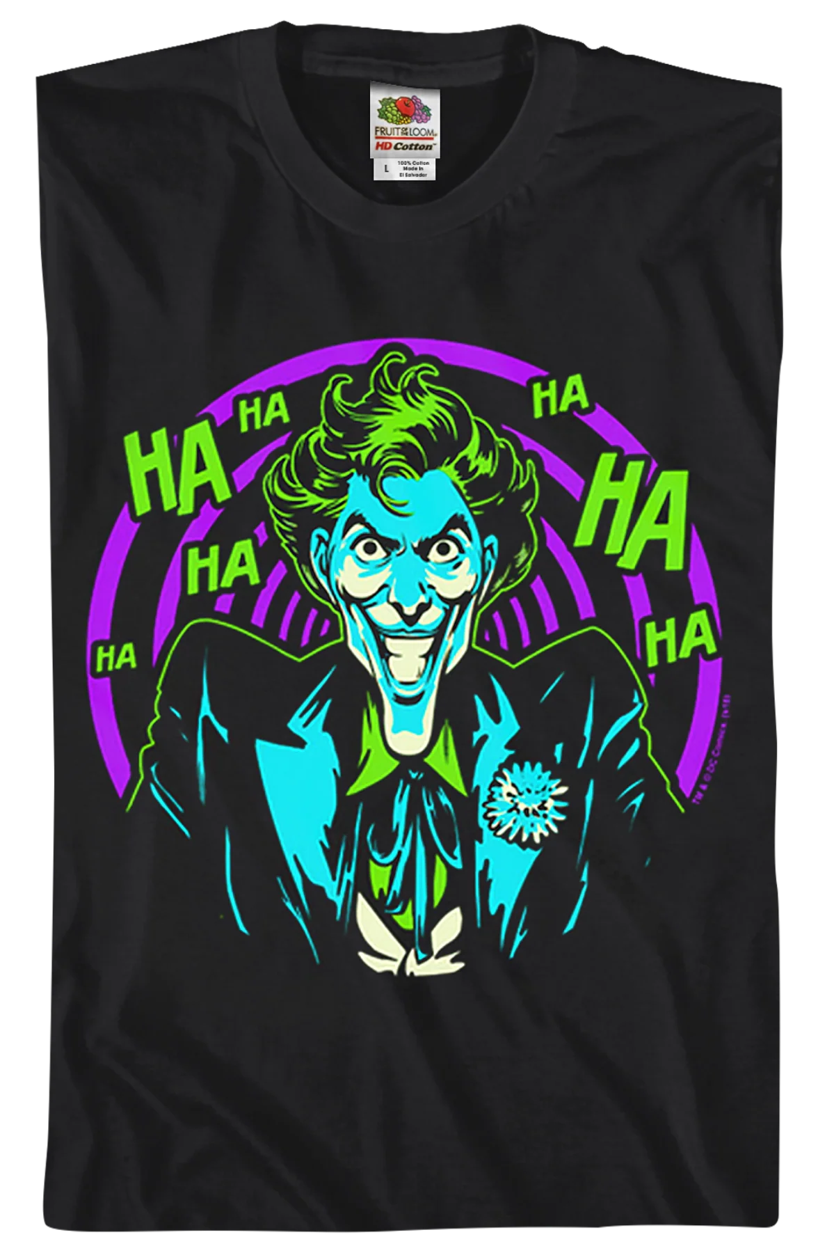 The Joker Spiraling Laughter DC Comics T-Shirt - Image 2