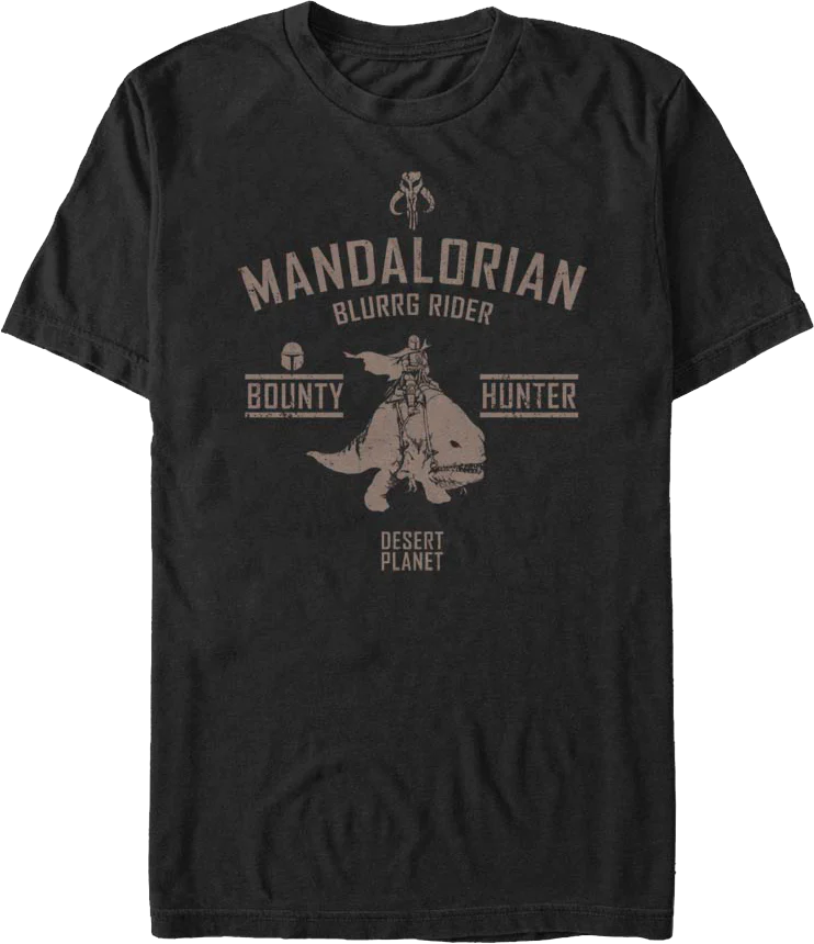 The Mandalorian Blurrg Rider Star Wars T-Shirt