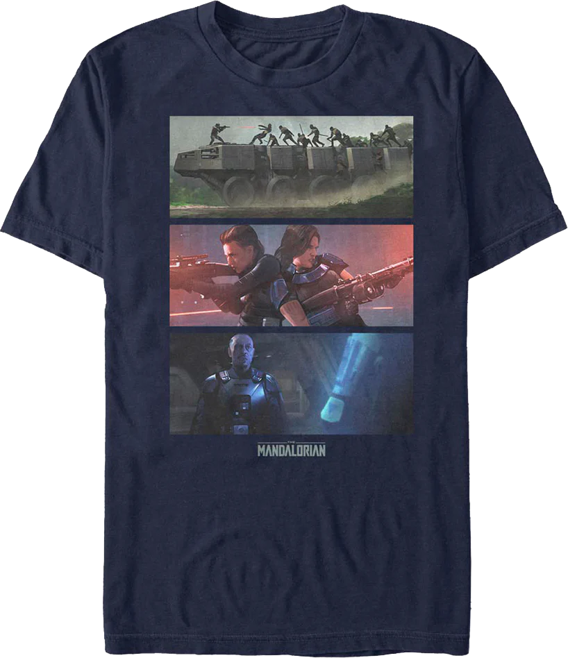 The Mandalorian Panels Star Wars T-Shirt