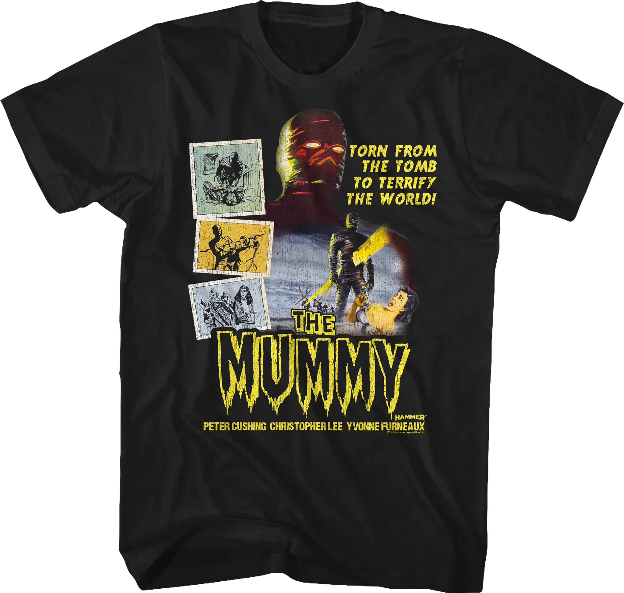 The Mummy Poster Hammer Films T-Shirt