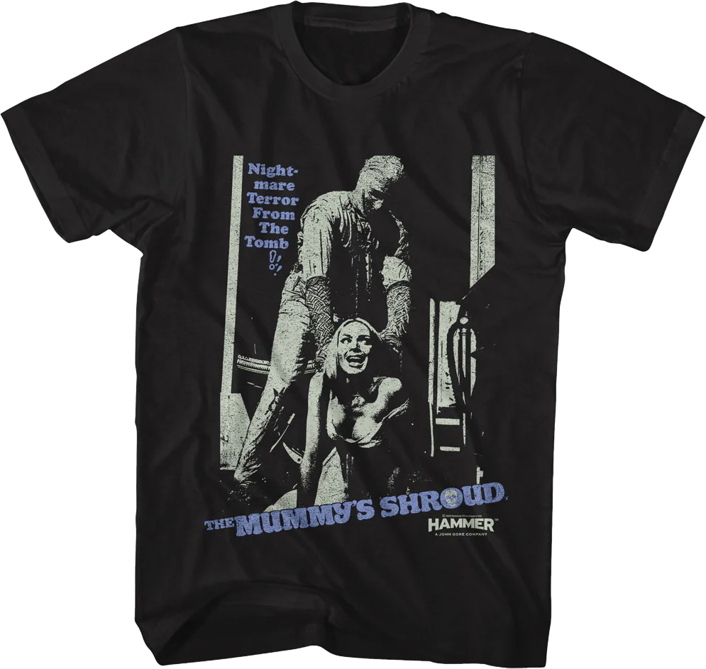 The Mummy's Shroud Hammer Films T-Shirt