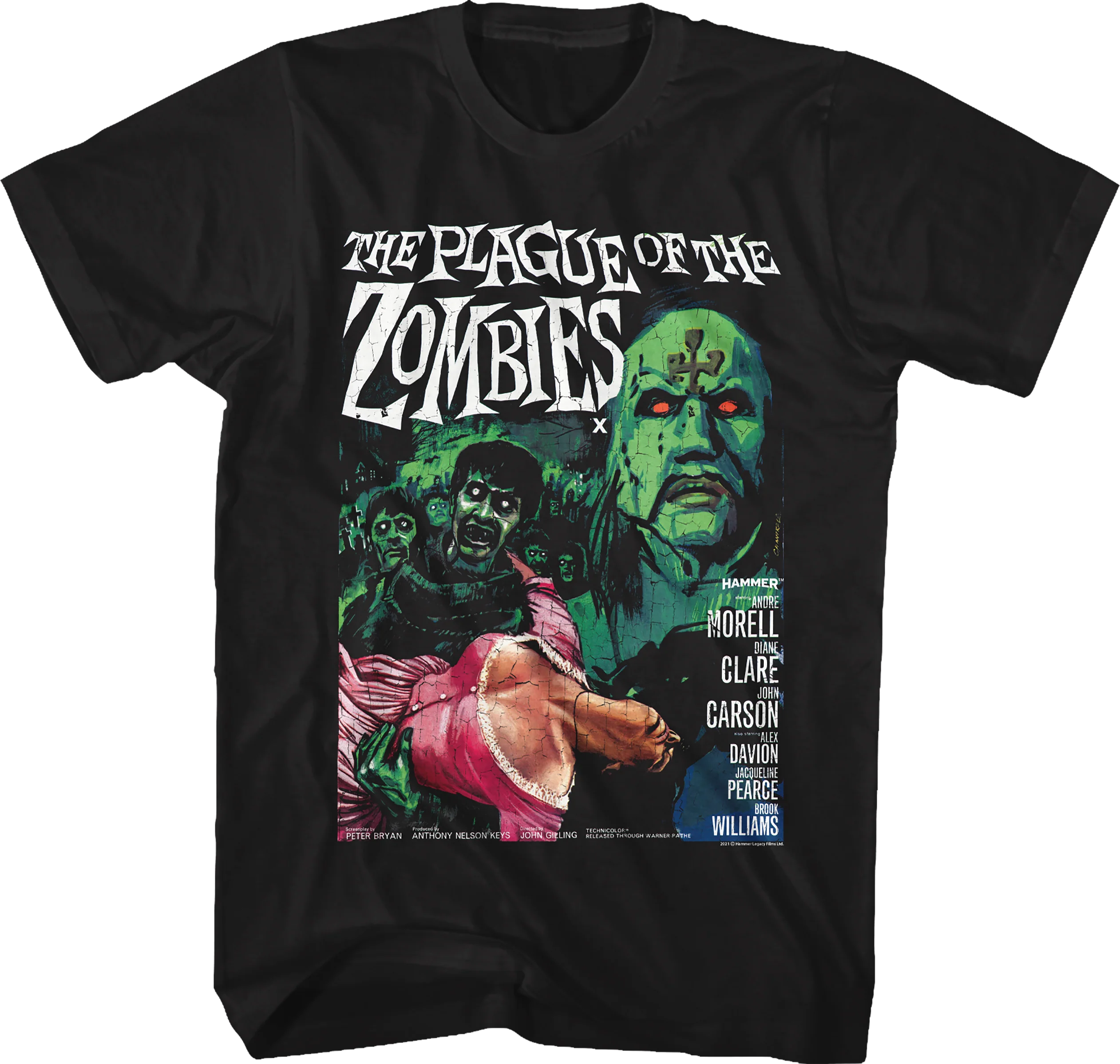 The Plague Of The Zombies Hammer Films T-Shirt