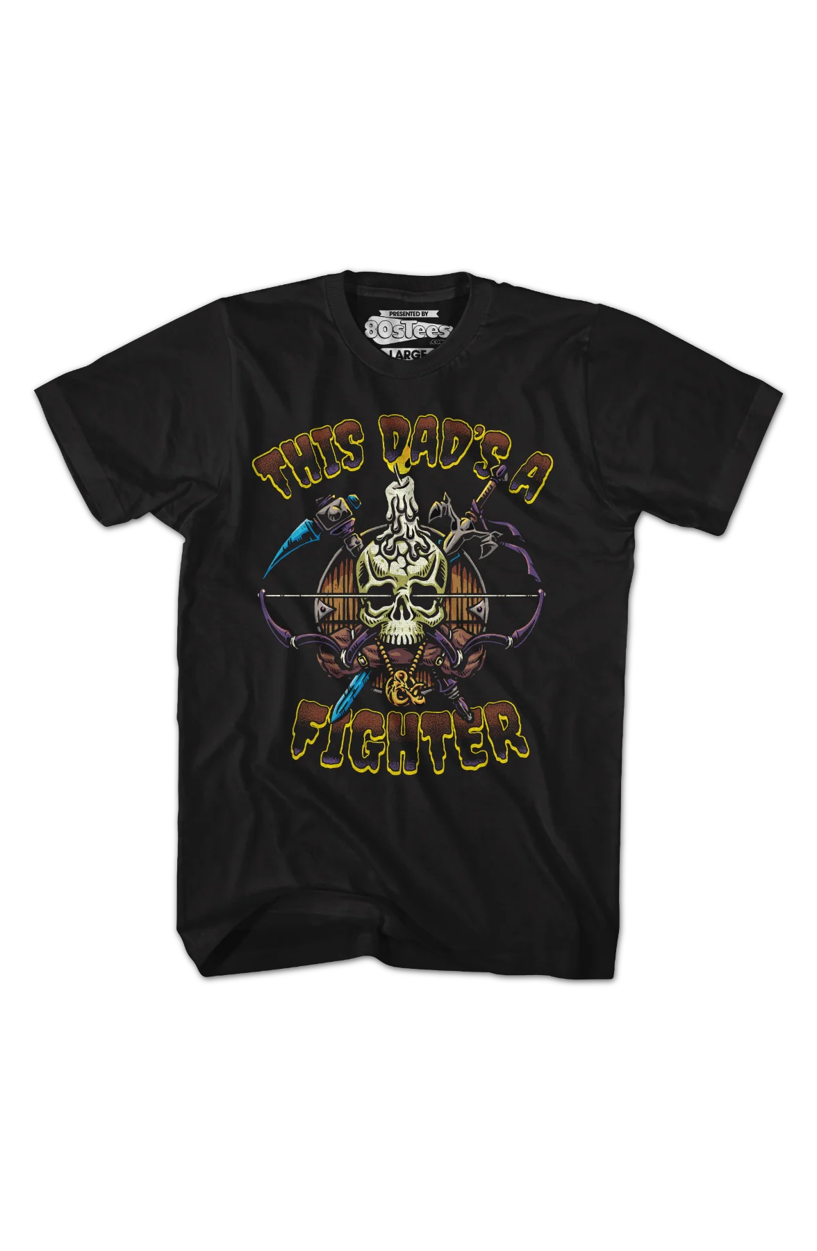 This Dad's A Fighter Dungeons & Dragons T-Shirt - Image 2