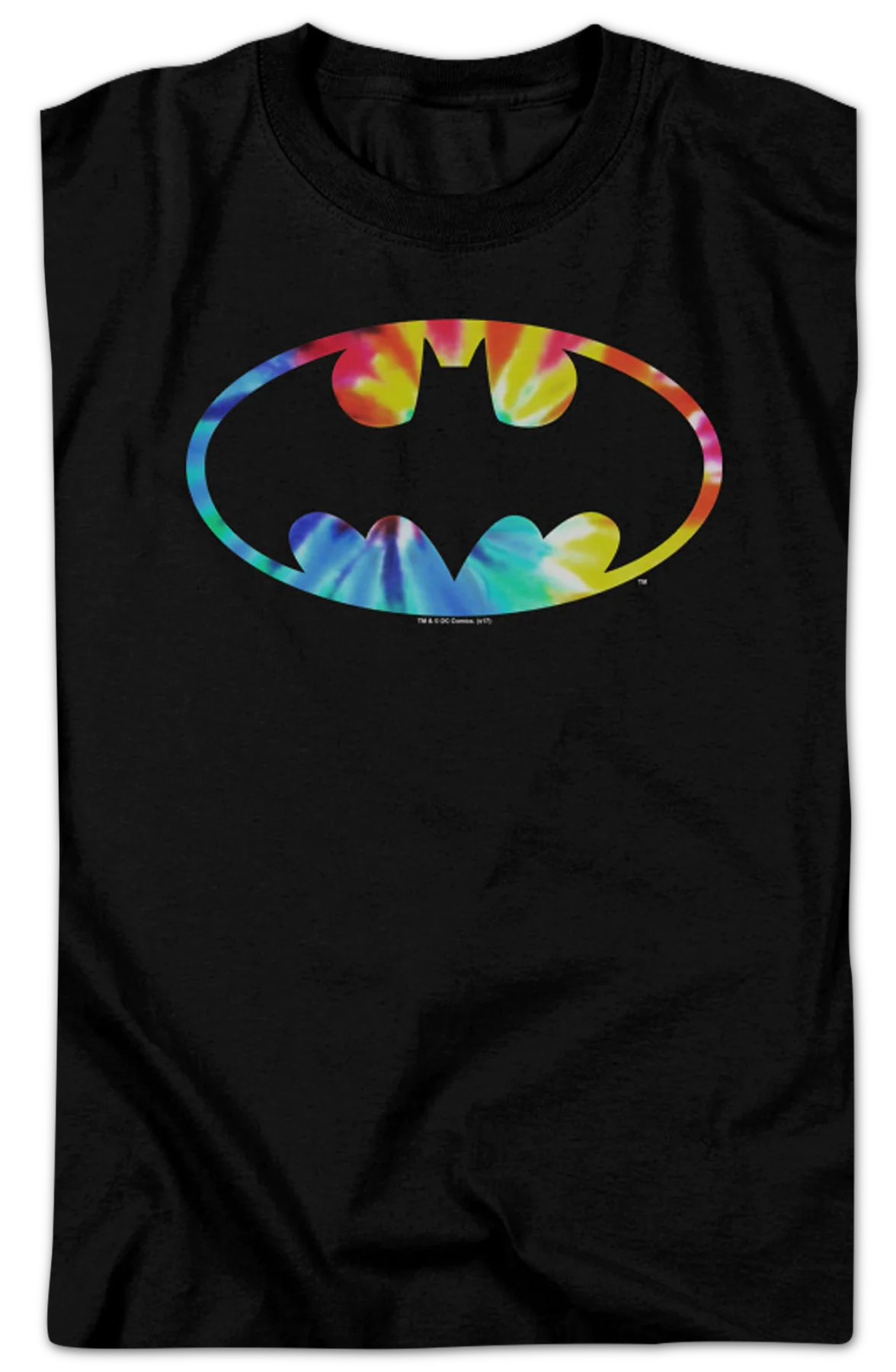 Tie Dye Batman Logo DC Comics T-Shirt - Image 2