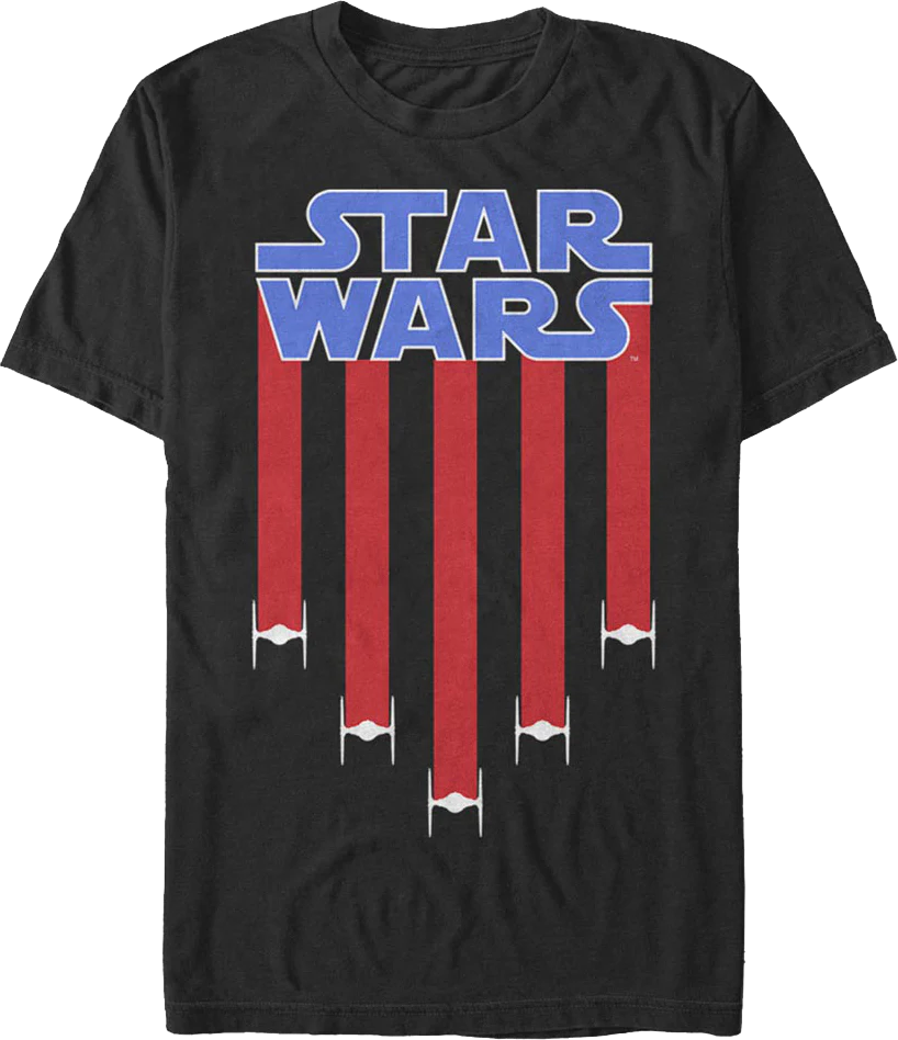 TIE Fighter Stripes Star Wars T-Shirt