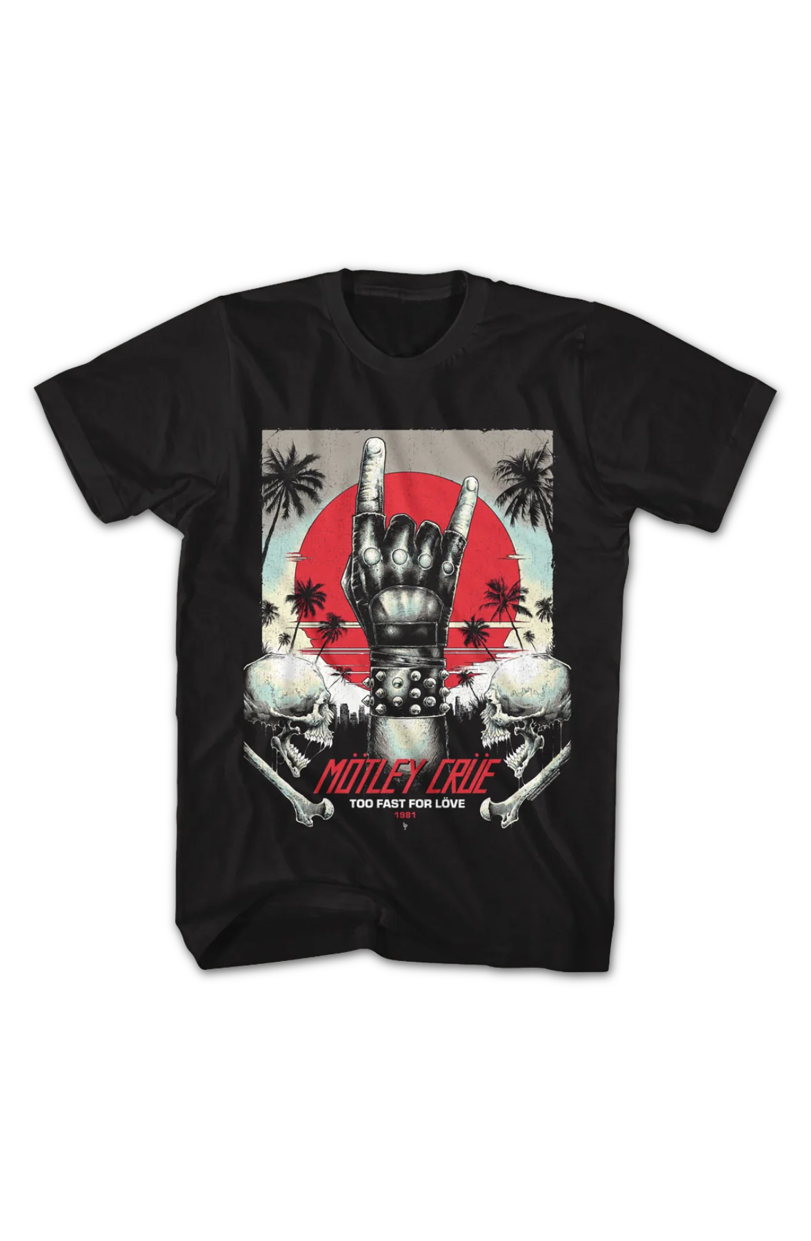 Too Fast For Love 1981 Motley Crue T-Shirt - Image 2